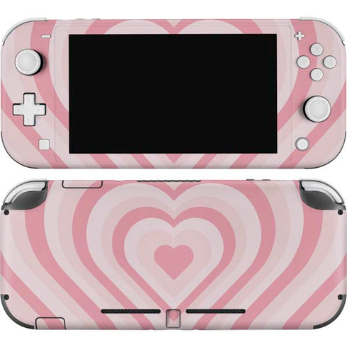 Pink Heart Pattern Nintendo Switch Lite Skin